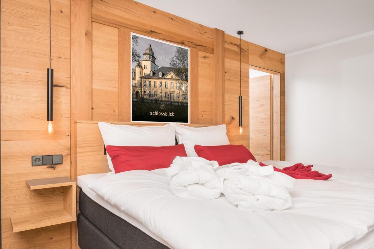 Chalet-Ferienwohnung Schlossblick, 51 Qm, Wellness/Fitness/Sauna - Bergroedelhof Feilitzsch エクステリア 写真