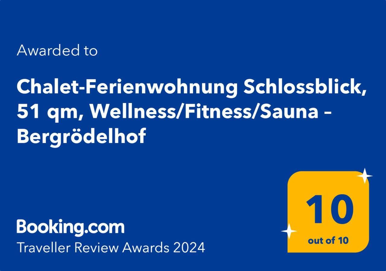 Chalet-Ferienwohnung Schlossblick, 51 Qm, Wellness/Fitness/Sauna - Bergroedelhof Feilitzsch エクステリア 写真